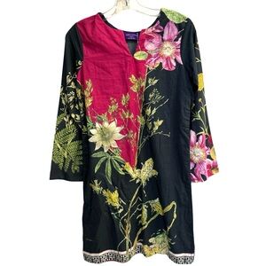 Sana safinaz NWT tunic top Size XS Cotton Multi Color Floral Lightweight